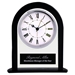 Black/Clear Glass Arch Clock 6.25"  - FCLOCKGLASSARCH6.25