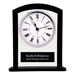 Black/Clear Glass Arch Clock 6.25"  - FCLOCKGLASSARCH6.25