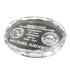 Oval Crystal Paperweight, Clear 