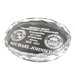 Oval Crystal Paperweight, Clear - FCRYSTALOVLPWT4X2.75