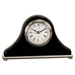 Black Piano Finish Mantel Desk Clock 7.5"X4.5"