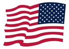 IPID300: FLAG AMERICAN SYMBOL (REVERSE) DECAL 7X5 