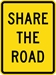 IPIW502: SHARE THE ROAD 18X24 - FIPIW502-18X24