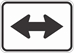 M6-4P: DIRECTIONAL ARROW DOUBLE 30X21 - FM6-4P-30X21