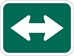 M6-4P: DIRECTIONAL ARROW DOUBLE 30X21 - FM6-4P-30X21