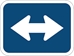 M6-4P: DIRECTIONAL ARROW DOUBLE 30X21 - FM6-4P-30X21