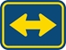 M6-4P: DIRECTIONAL ARROW DOUBLE 30X21 - FM6-4P-30X21