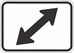 M6-5PR: DIRECT ARROW DOUBLE UP RIGHT 30X21 - FM6-5PR-30X21