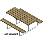 Picnic Table, Treated Lumber