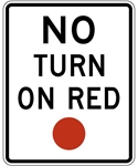 R10-11A: NO TURN ON RED 24X30