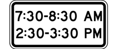 S4-1P: SCHOOL ZONE TIMES 24X12 