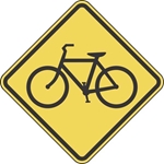 W11-1: BICYCLE CROSSING SYMBOL 30X30