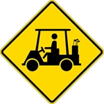 W11-11: GOLF CART SYMBOL 24X24