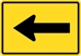 W16-5P: TURN ARROW 30X21 - FW16-5P-30X21