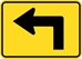 W16-6PL: ADVANCE TURN ARROW LEFT 21X15 - FW16-6PL-21X15