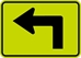 W16-6PL: ADVANCE TURN ARROW LEFT 21X15 - FW16-6PL-21X15