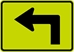 W16-6PL: ADVANCE TURN ARROW LEFT 30X21 - FW16-6PL-30X21