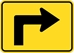 W16-6PR: ADVANCE TURN ARROW RIGHT 21X15 - FW16-6PR-21X15