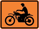 W8-15AP: MOTORCYCLE SYMBOL 24X18 