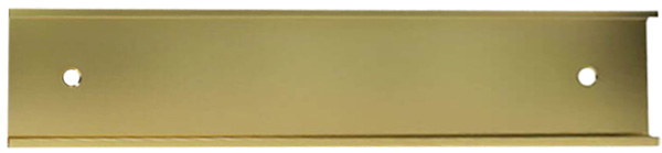 Nameplate Wall Holder 10x2, Gold 