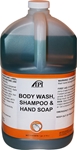 Body Wash, Shampoo, Hand Soap 4x1 Gallon